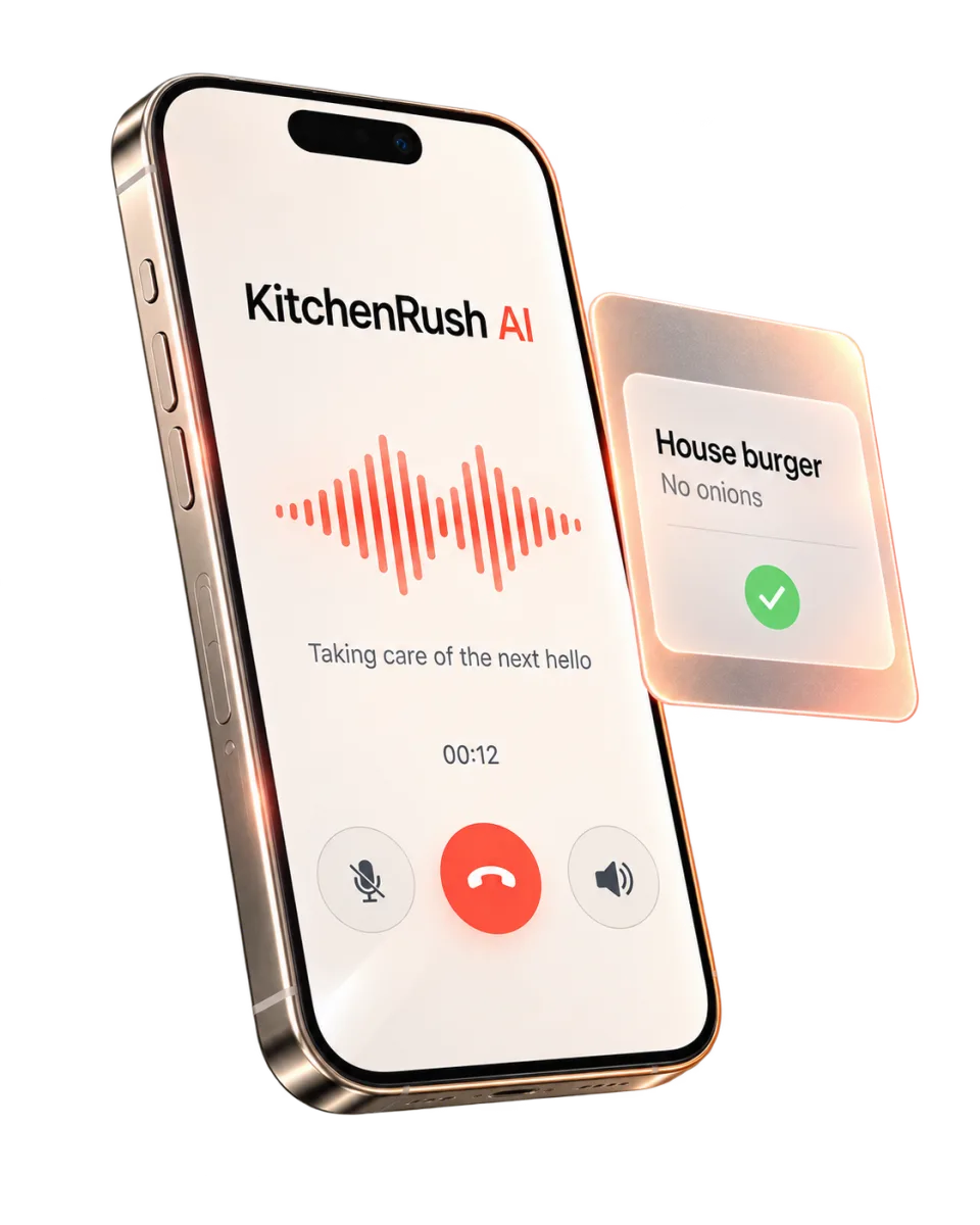 Illustrative restaurant phone ordering concept